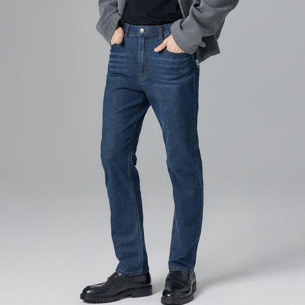 男性ライクラカバーフィットデニム_ネイビー