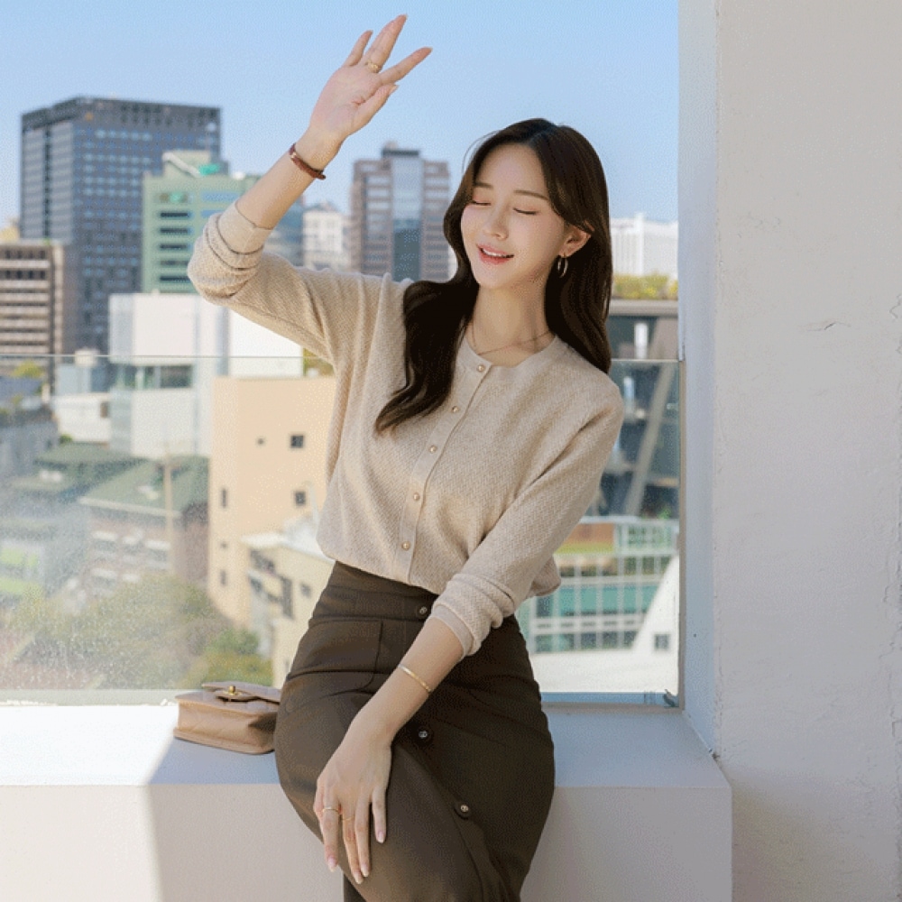 クリック＆ファニーソーントンビスコースカーディガン