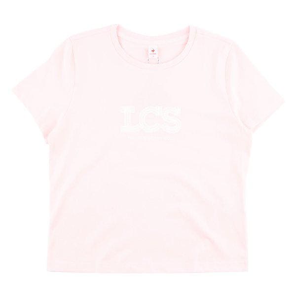 レギュラーフィット レディース レース グラフィック 半袖Tシャツ QQ122ORS21 LPK