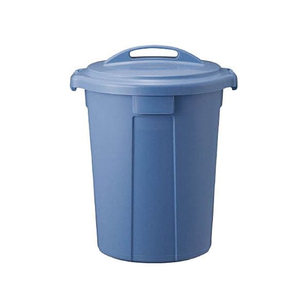 (まとめ)TRUSCO PPペール丸型 本体45L ブルー TPPM-45-B 1個(フタ別売)2セット