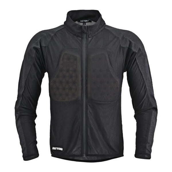 D49801 (Daytona) バイク用 プロテクター インナー ウェア メッシュ CE規格 耐切創(HPPE)/ストレッチ生地 スリムフィット DP-008 ブラック WFサイズ(レディース)