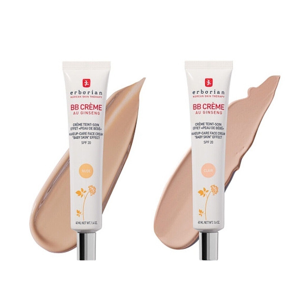 【スーパー BBヌード/クレア SPF20 40ml】メットベルベットテクスチャー／高麗人参エキス配合／韓国メイクアップ