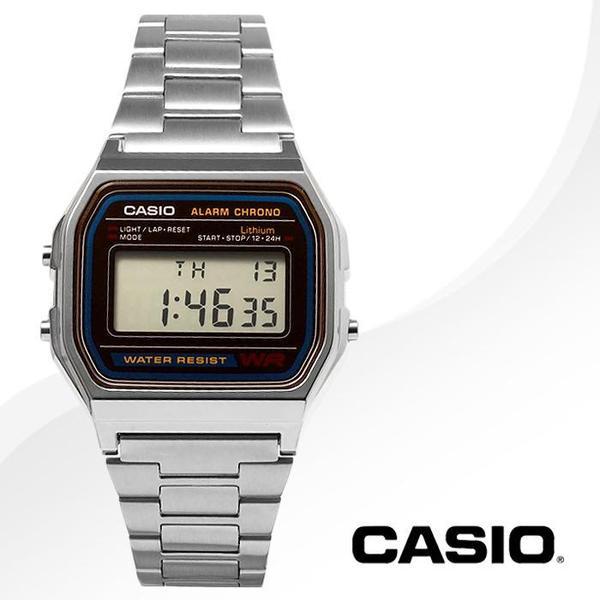 A158WA-1 共用メタルヴィンテージデジタル電子腕時計