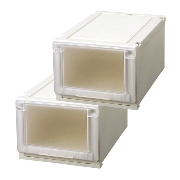 天馬(Tenma) フィッツユニットケース 3525(箱仕様2個組) カプチーノ