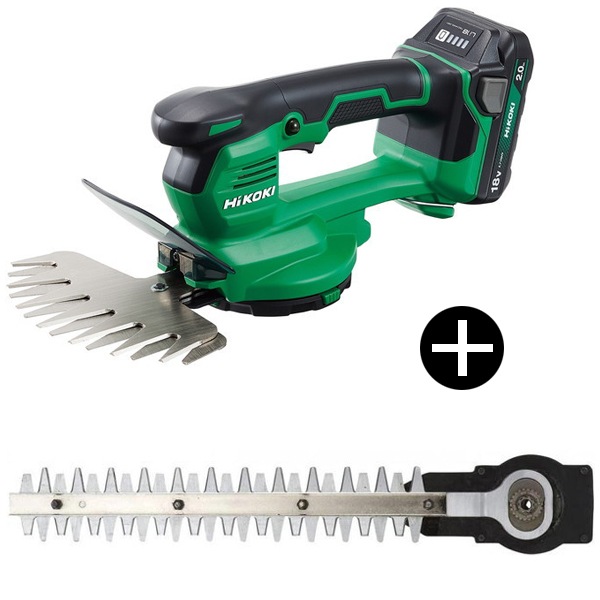 CG1817DA (BG) 18V 充電式 芝生バリカン + 0033-8026 植木バリカン用ブレード セット