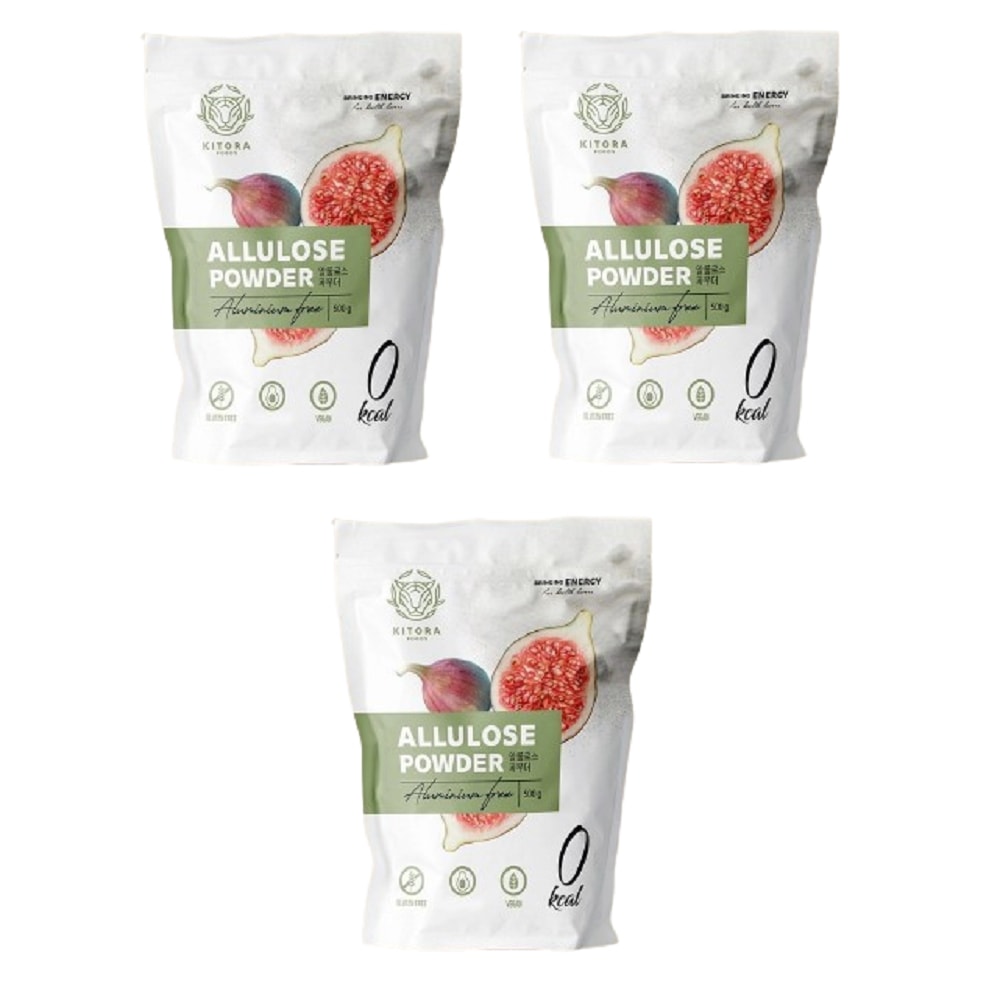 KITORA FOODS アルロース 500gx3 合計1500g 糖類 0g 0Kcal 血糖値 0 アルロース含有量100%