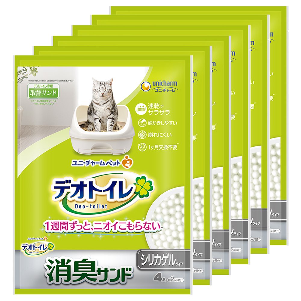 消臭サンド　お徳用４ＬX６袋　猫砂　シリカゲル　ＣＲＣ30―14―60―10―00