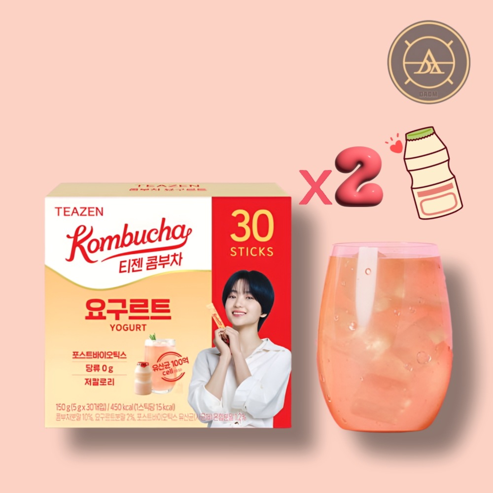 コンブチャ 30スティック ヨーグルト味, 2個 new乳酸菌飲料味