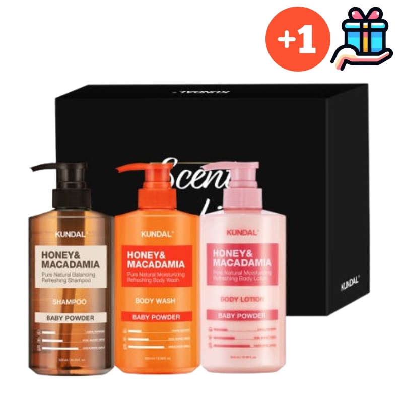 [BEST商品2+1セット] ハニーマカダミアシャンプー500ml+ボディウォッシュ500ml+ボディローション500ml 計1500ml 大容量ボディケア 韓国人気シャンプートリートメントセット ヘ