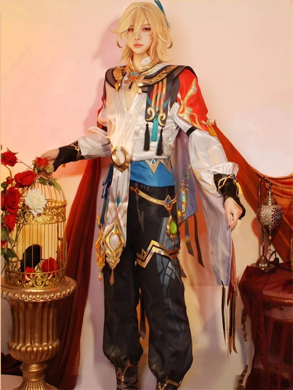 コスプレ衣装 ハロウィン 変装 カーヴェ コスチューム 原神 げんしんパーティーイベント用品コスプレ変装仮装