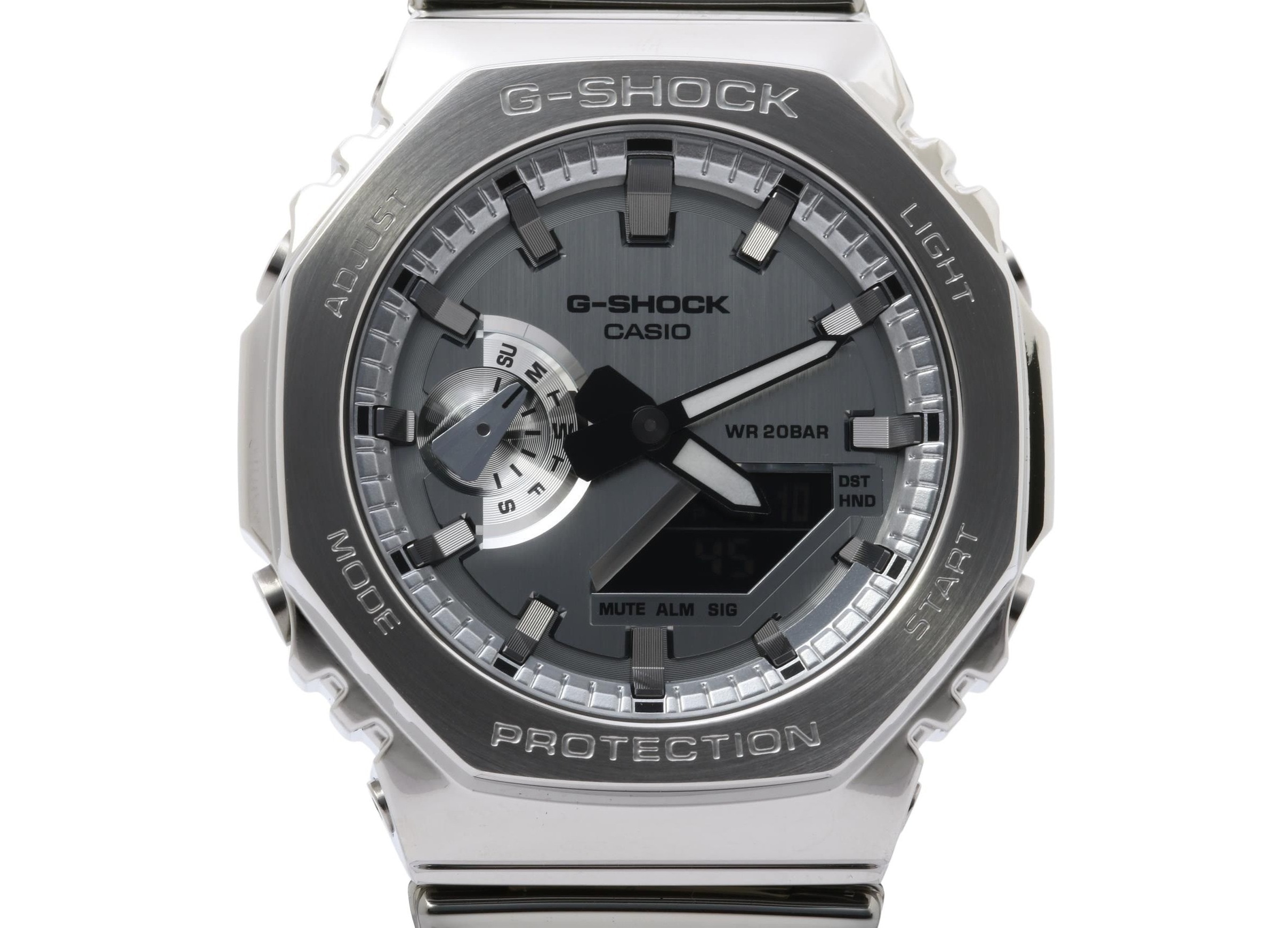 時計 G-SHOCK FINE METALLIC SERIES ANALOG-DIGITAL 2100 Series 樹脂／ステンレススチール GM-2100YM-8AJF【本物保証】