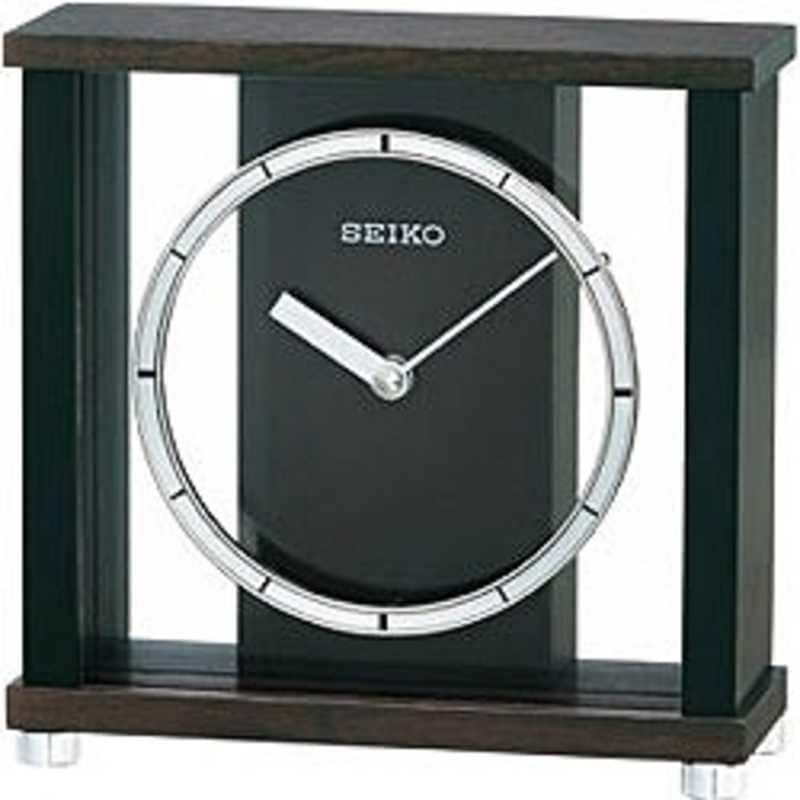 セイコー　置き時計 スタンダード 濃茶木　BZ356B