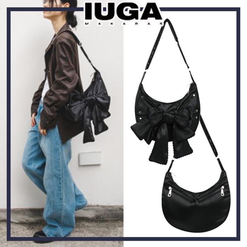 【IUGAMAKARAS】Laced Ribbon Shoulder Bag