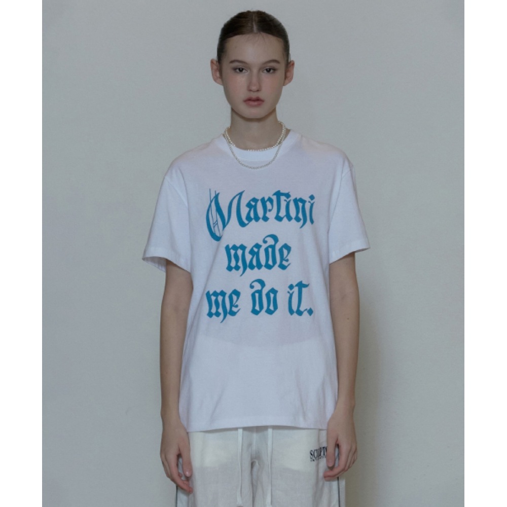 スカルプターマティーニメイド・ミー・ドゥ・イット Tシャツホワイト