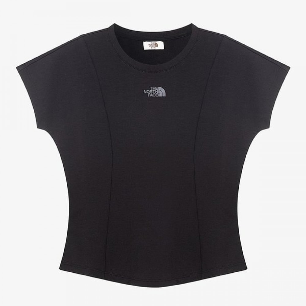 ノースフェイス レディースデルフィ半袖ラウンドティー_BLACK NT7UR30J