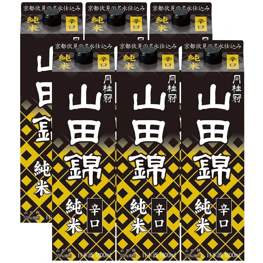 【ケース販売】月桂冠 山田錦 純米 パック 1800ml 1.8L 6本/1ケース 【北海道沖縄県東北四国九州地方は必ず送料が掛かります】
