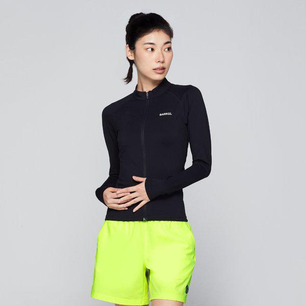 [] 女性用エッセンシャル スタンダードフィット ジップアップ ラッシュガード ブラック (B3SWWZR001BLK) 6,392円