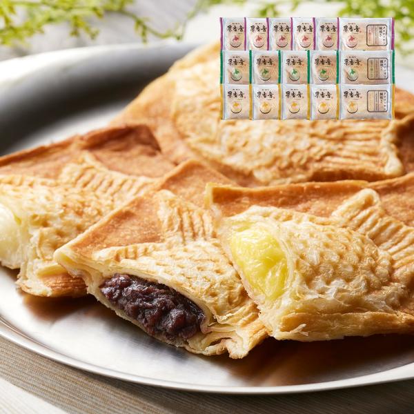 北海道 十勝クロワッサン鯛焼き3種セット 十勝つぶあん90gx6 十勝ミルク90ｇx5 十勝カスタード90ｇx5 詰め合わせ 洋菓子 SISK