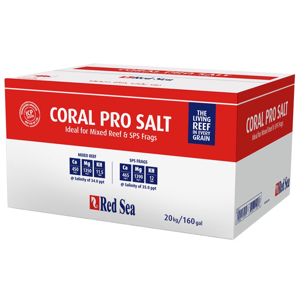 人工海水　レッドシー　コーラルプロソルト　２０ｋｇ　箱入り　サンゴ　ＳＰＳ　成長　ＣＲＣ10―35―50―10―00
