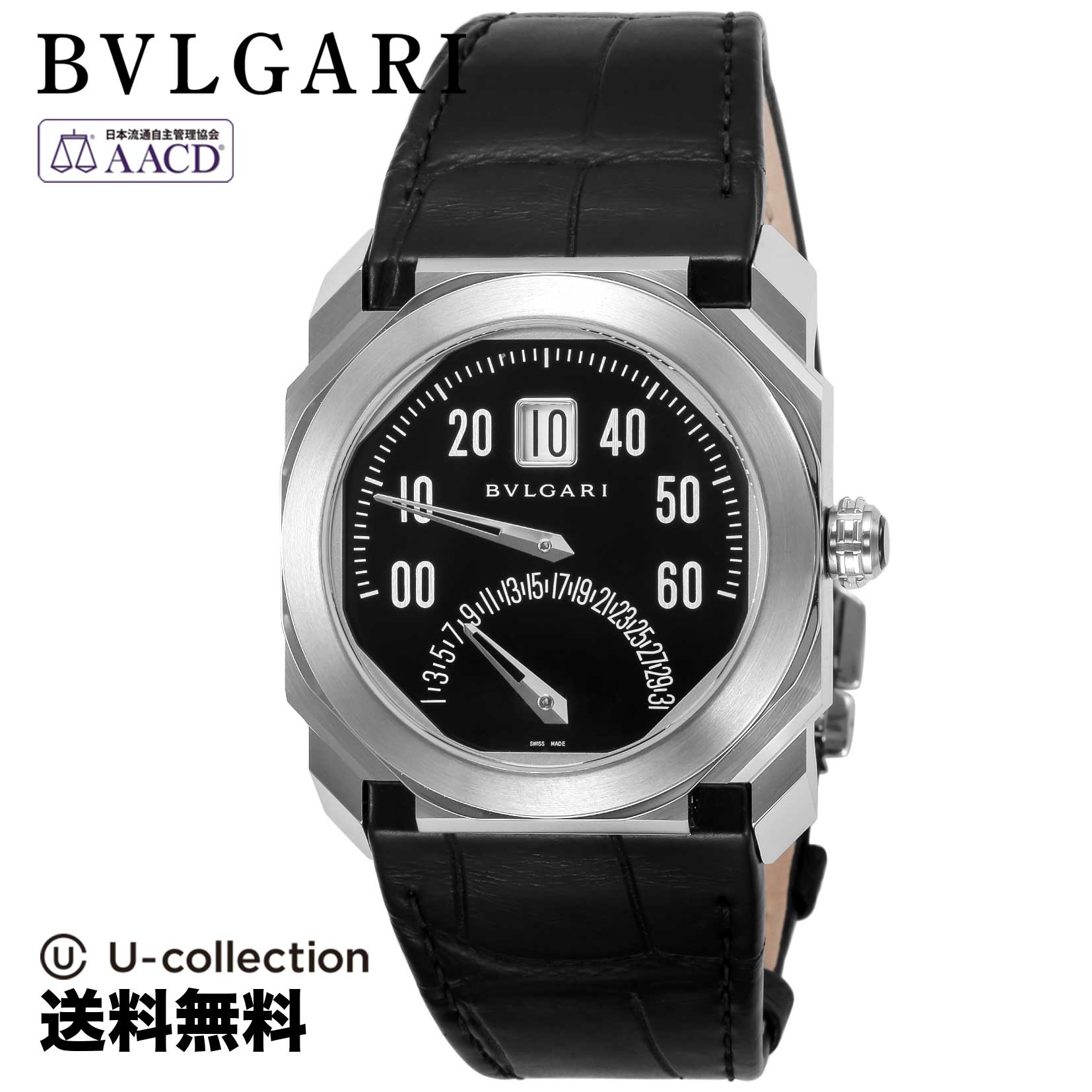 【腕時計】 BVLGARI(ブルガリ) OCTO / オクト メンズ ブラック 自動巻 BGO38BSLDBR 時計 ブランド