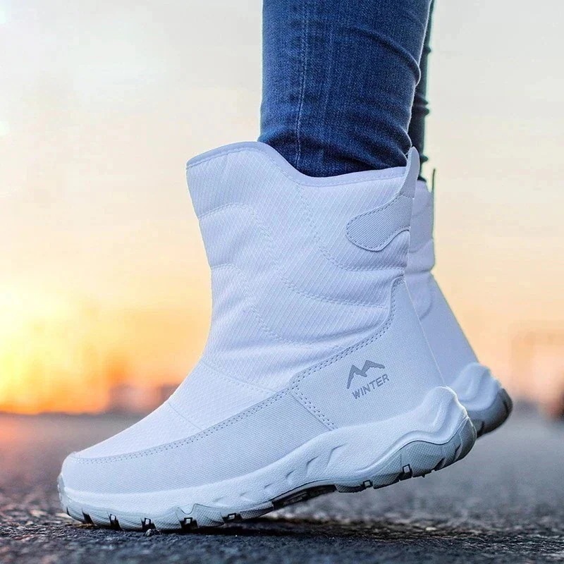 超人気大人の魅力 スノーブーツ レディース メンズ　カップル防寒 雪遊び 防滑り 防 水 裏起毛 大人 シューズ 無 地 ブーツ 靴 カジュアル 滑らない プレゼントEC728 V903