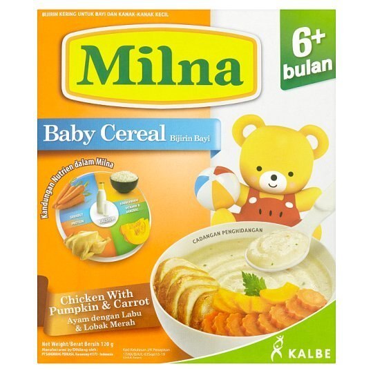 注目ブランドのギフト Milna Chicken 120g Months 6+ Cereal Baby Carrot & Pumpkin with ベビーフード