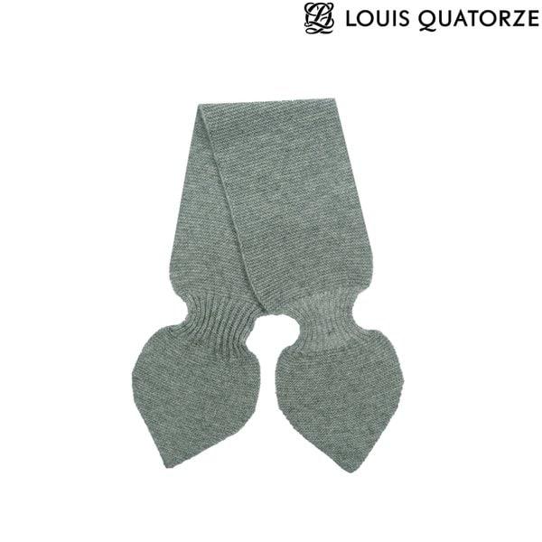 (1UKC700GY) カシミア プチニット マフラー メローグレー