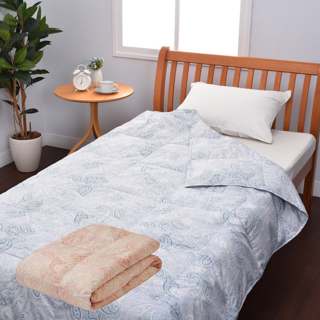 肌掛け布団 ダウンケット シングル ダウン 85％ 羽毛肌掛け布団 吸湿 放湿 夏用 羽毛 キルトケット 洗える ウォッシャブル 150×210cm