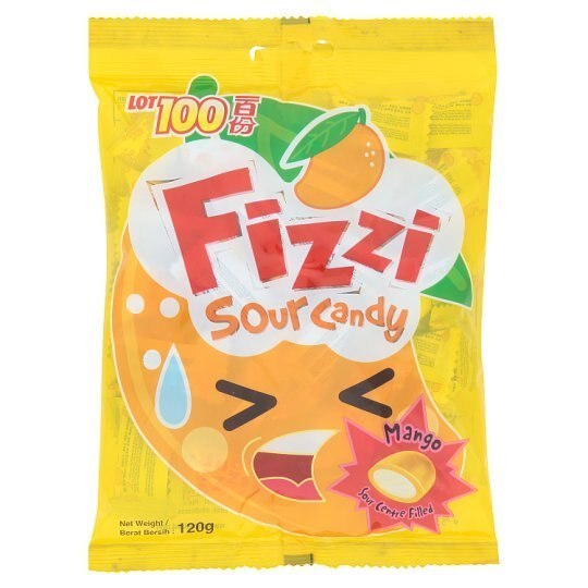 【おすすめ】 Lot 120g Candy Sour Mango Fizzi 100 その他