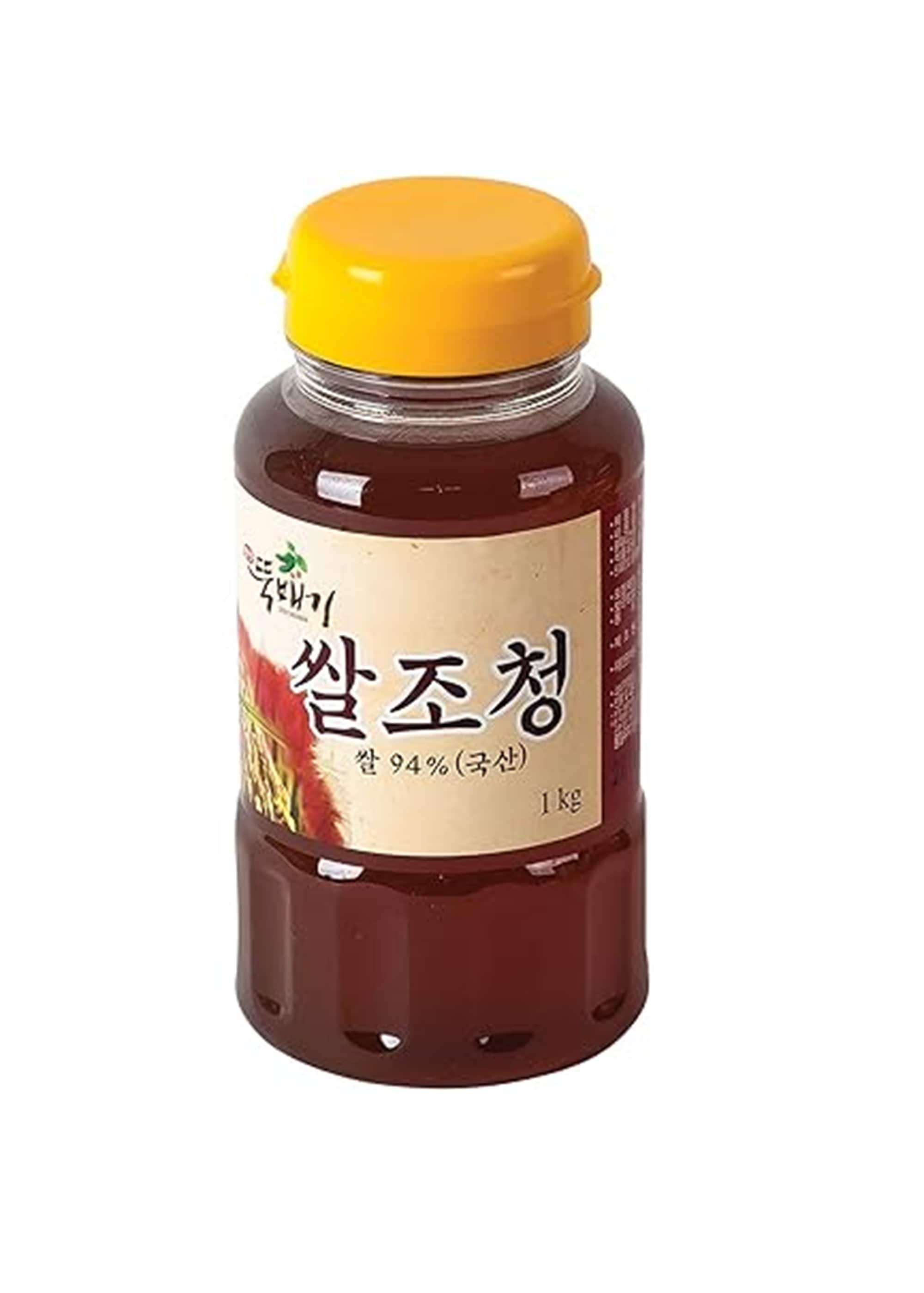 100%韓国伝統の甘いもち米シロップ, ジョチョン 1kg , ディップソース, はちみつの代用