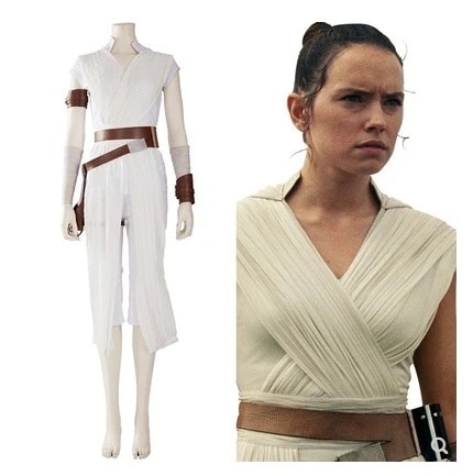 高品質 スターウォーズ 9: スカイウォーカーの夜明け-レイ コスプレ衣装 女性 ハロウィン コスプレ