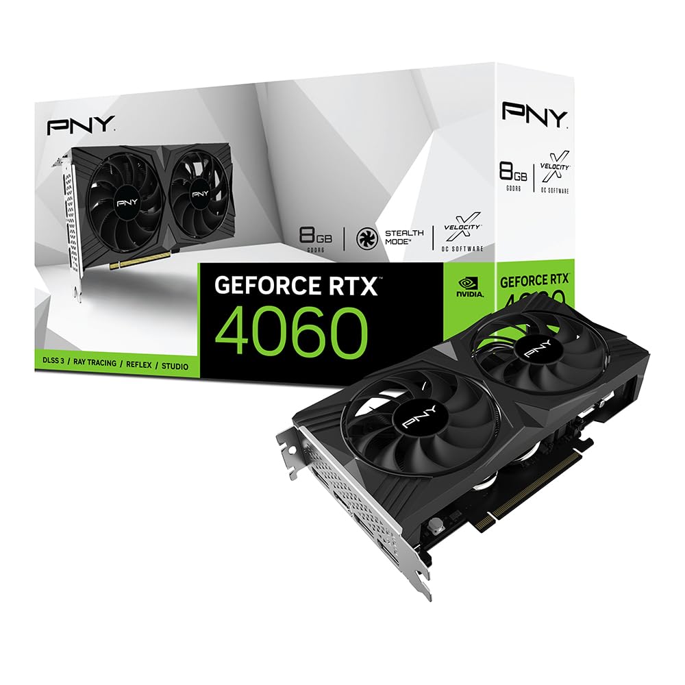 PNY Technologies GeForce RTX 4060 8GB STANDARD DUAL FAN グラフィックスボード VCG40608DFXPB1 VD8564