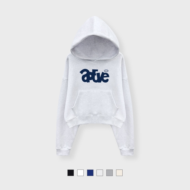 SMILE ICON CROP 起毛 フード Tシャツ HOODIE (SCH4-5NH170)