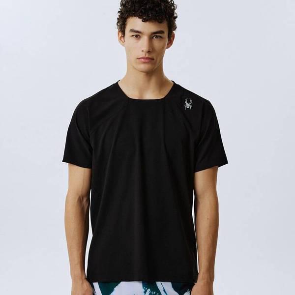 男性ランニングエアドット半袖Tシャツ SPJMCNRS231MBLK 710068