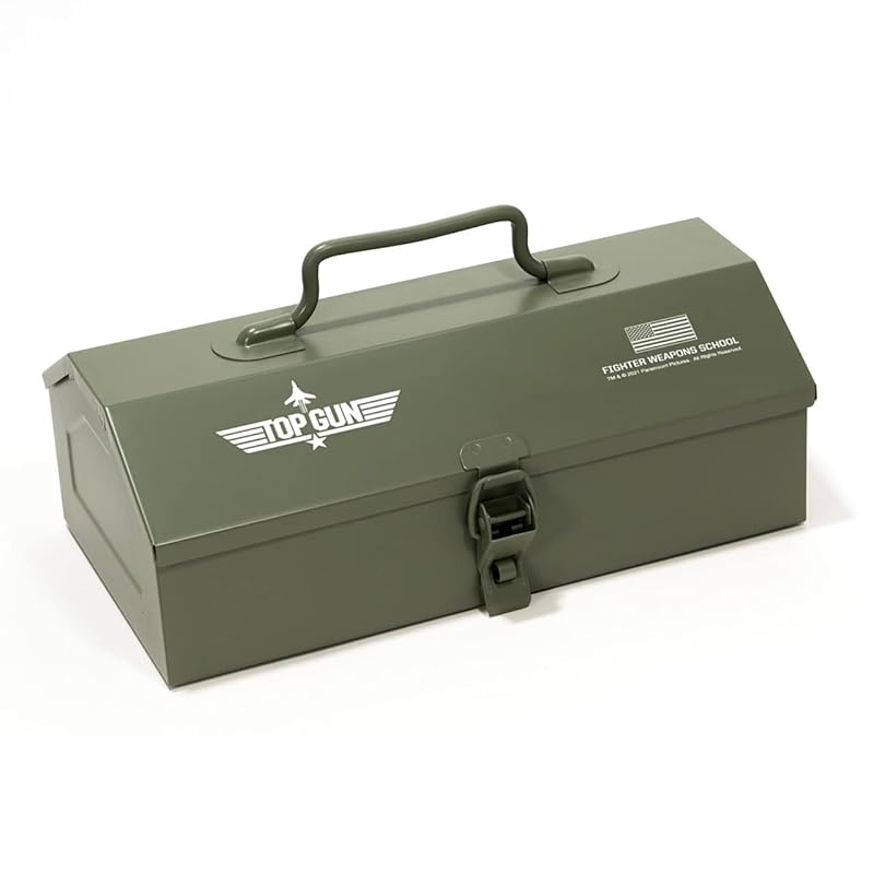 即納：グルーヴガレージ TOP GUN 山型ツールボックス 約W280×D150×H100mm スチール製