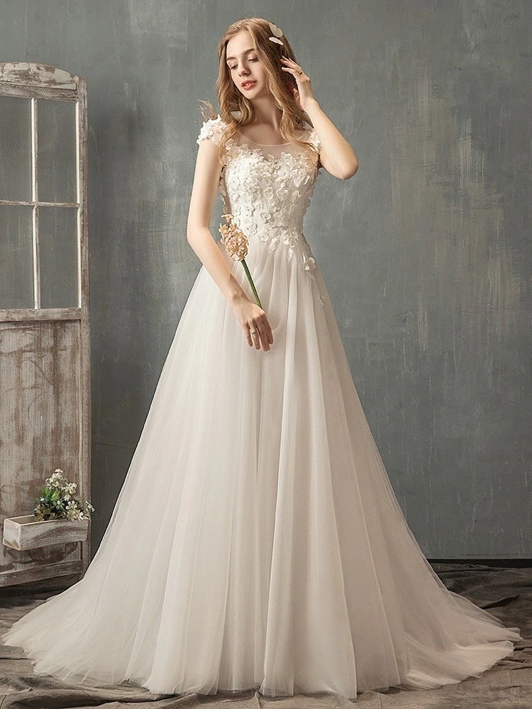 2024新作 パーティードレス 高級感 気質 ワンピース 花嫁ロングドレス 結婚式ワンピース 結婚式 ドレス ウェディングドレス 白 ロングドレス 韓国ファッション33-53