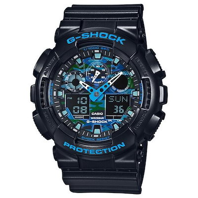 他サイト： 腕時計・時計 カシオ GA-100CB-1AJF ウォッチ おしゃれ G-SHOCK ジーショック カシオ メンズ 腕時計 アナデジ ブラック ブルー 迷彩 国内正規品の商品画像