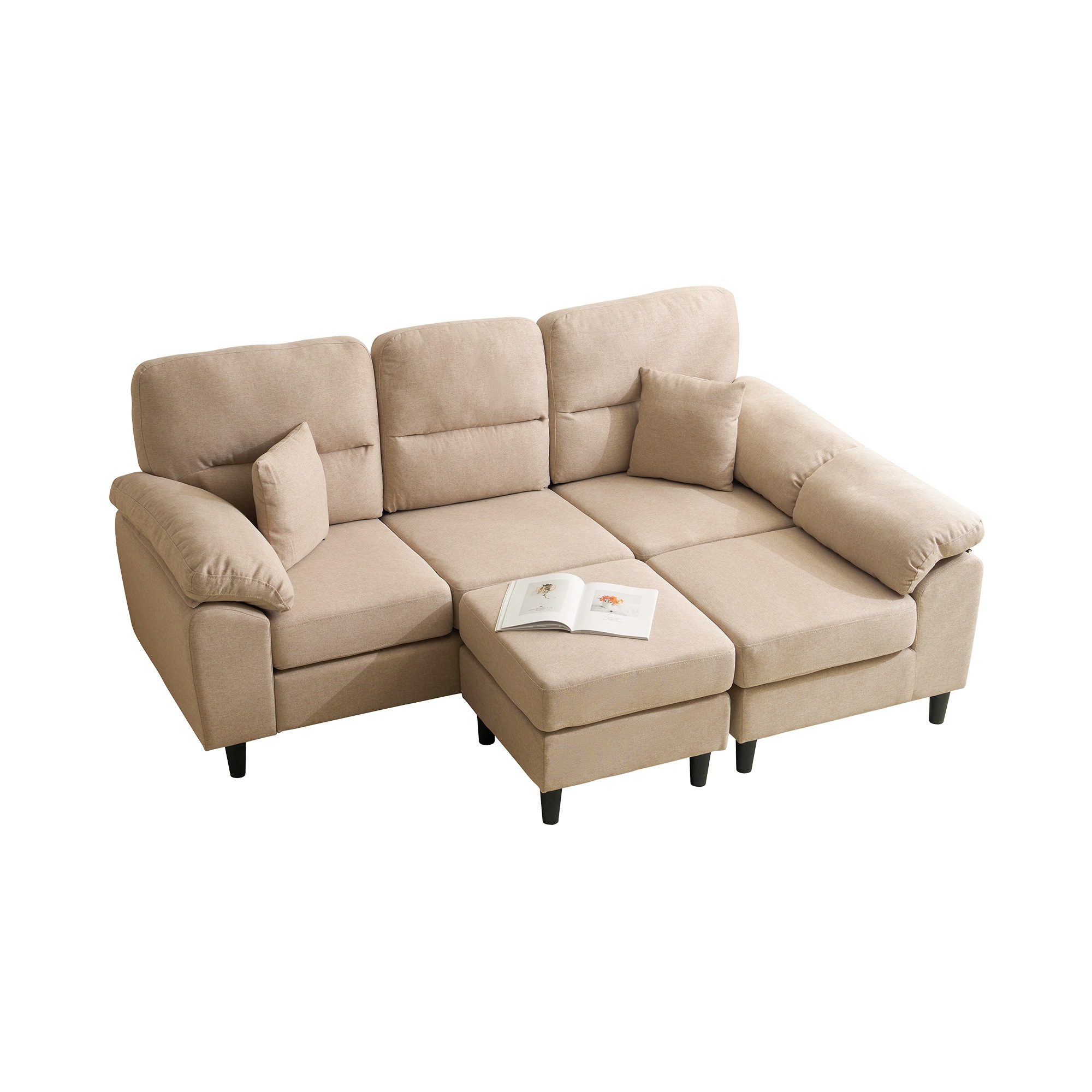 ソファ ソファーセット 2-5人掛け L字 クッション付き 肘付き コーナー