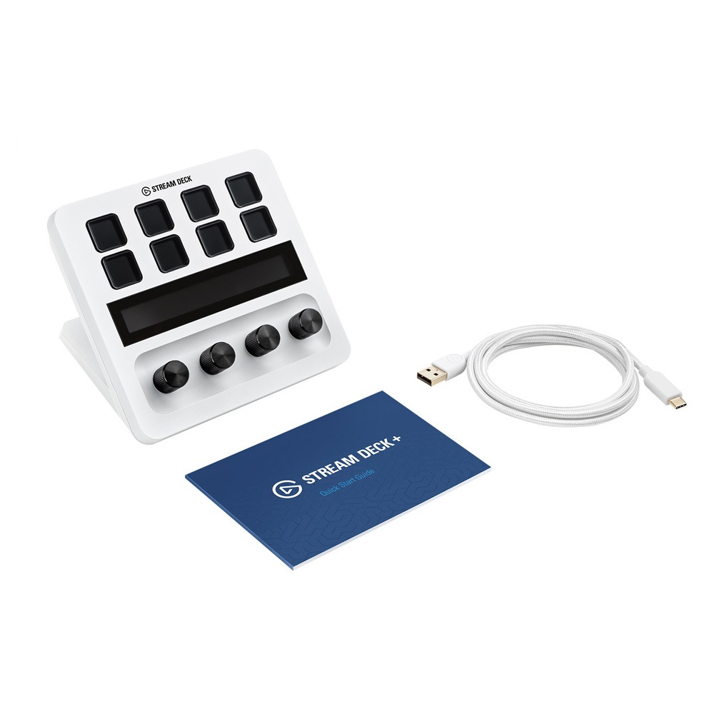 elgato（エルガト） ストリームデック プラス ダイヤル タッチパネル付き（ホワイト） 10GBD9911JP
