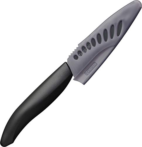 京セラ 包丁 ファイン セラミック フルーツ 9.5cm ブラック サヤ付き FKR-095S-SG