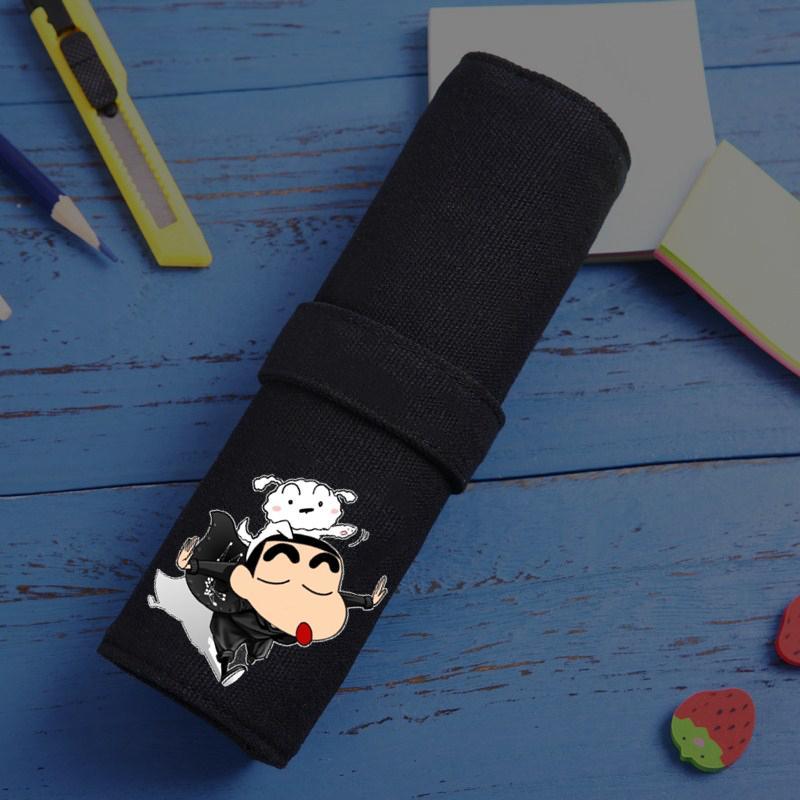 アニメ周辺の筆袋クレヨンしんちゃん原野新之助白かわいいアニメ学生鉛筆ケース