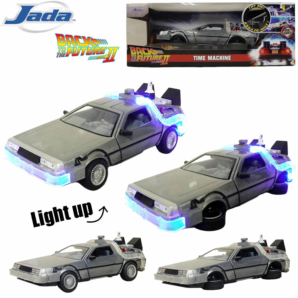 ダイキャスト 1/24 箱入り ミニカーBACK TO THE FUTURE II TIME MACHINE DIE-CAST JADATOYSバックトゥザフューチャー2 デロリアン