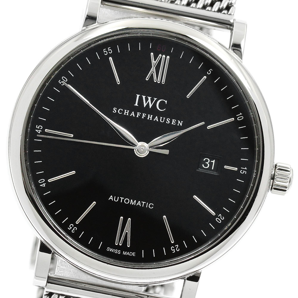 IWC IWC SCHAFFHAUSEN IW356506 ポートフィノ デイト 自動巻き メンズ 良品 保証書付き_951852【中古】