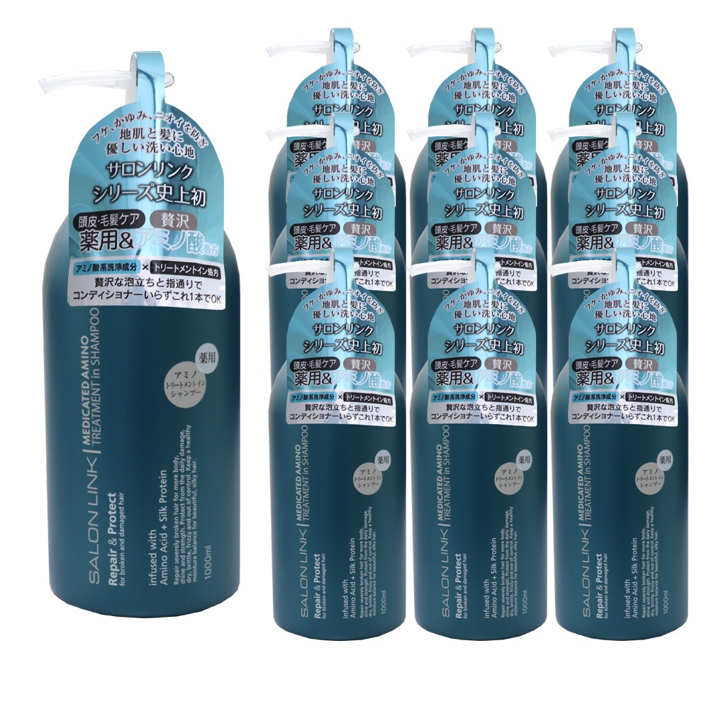 シャンプー 薬用 トリートメントイン アミノ酸 1000ml 10個セット サロンリンク 医薬部外品