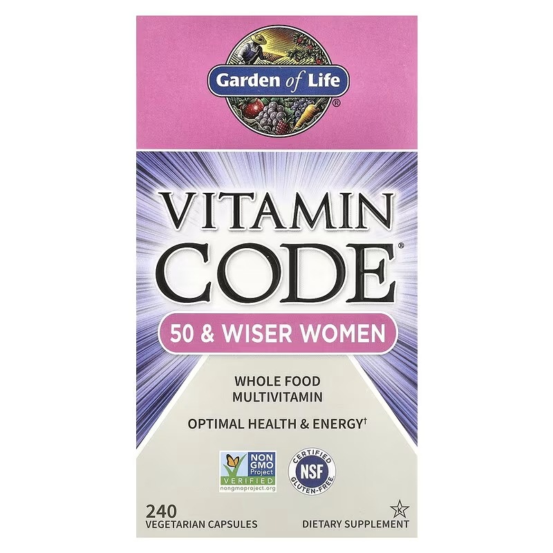 Vitamin Code（ビタミンコード） 50歳以上の女性向け 自然食品のマルチビタミン ベジカプセル240粒