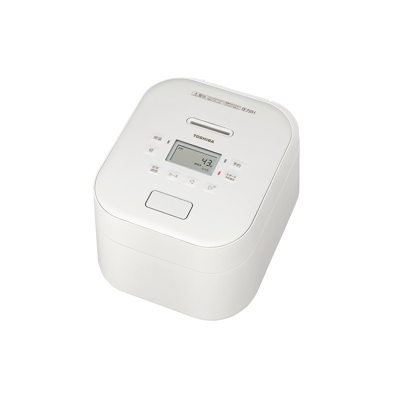 TOSHIBA 東芝 圧力IHジャー炊飯器 RC-10FPX(W) ミルキーホワイト 備長炭ダイヤモンド釜 5.5合