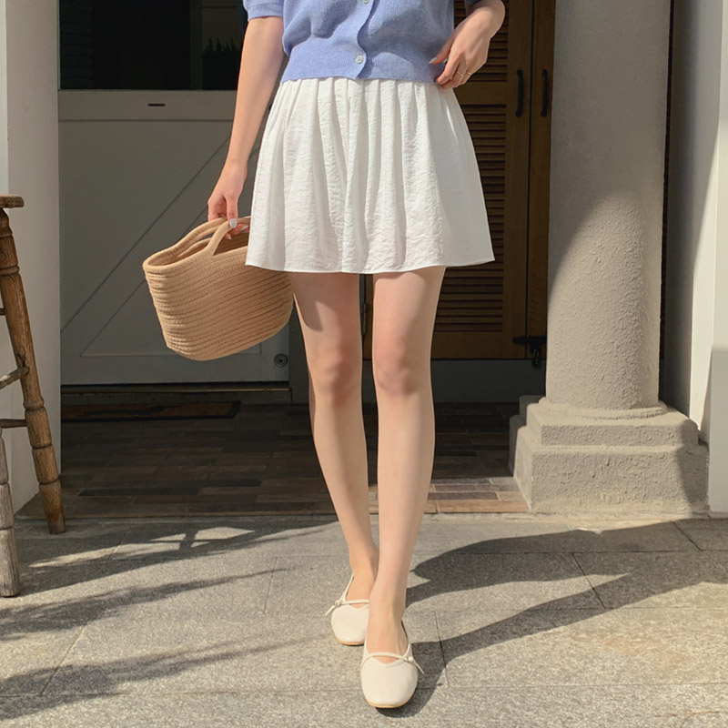 [tsk0644] 韓国ファッションプリーツミニスカート