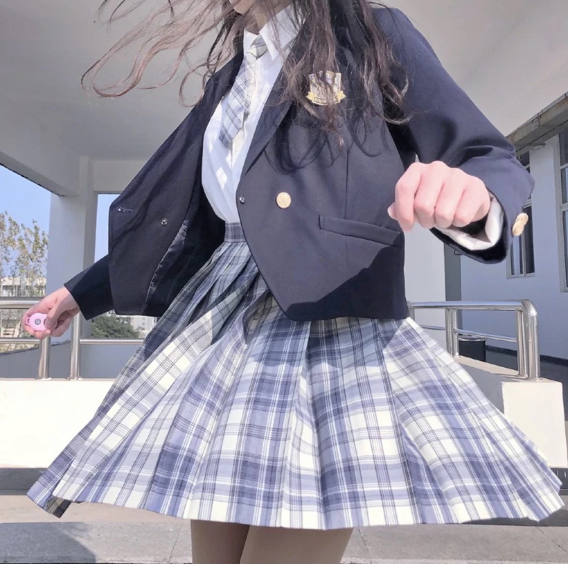 人気No.1！ JK制服スカート ブラウスすぎスーツバッジ 女子高生制服 スーツ 半袖/長袖 高校生 制服 文化祭 学园祭 4点セット/3点セット 通学 通勤