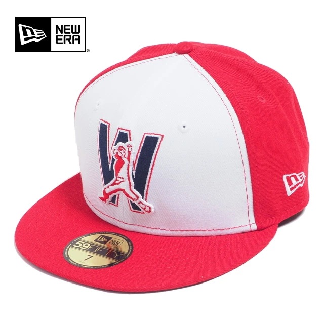 USモデル NEWERA CAP キャップ 59FIFTY ワシントン ナショナルズ メンズ レディース レッド ホワイト 白 赤 FITTED 帽子 ハット 野球帽 MLB