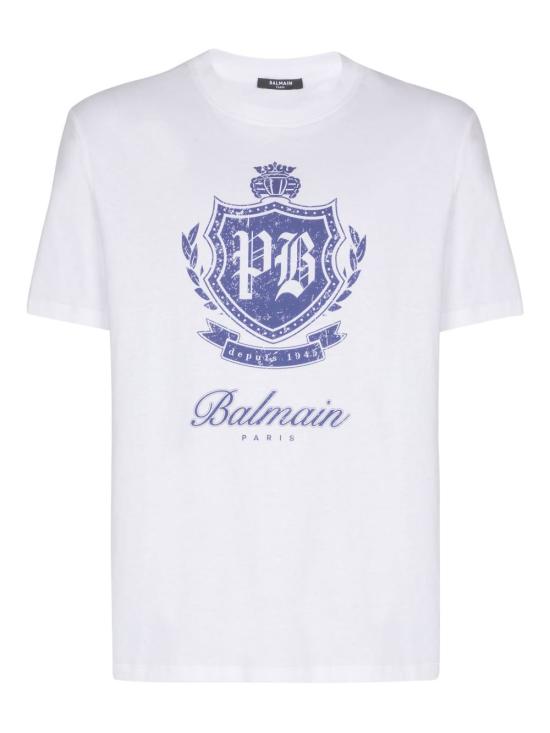 BALMAIN Men T-Shirts FH0EG000GF33 GWX White